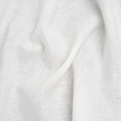 Medium Weight Linen Woven - Ivory - Famous Australian Designer Deadstock