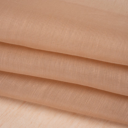Silk and Linen Scrim - Dark Nude - Famous Australian Designer Deadstock