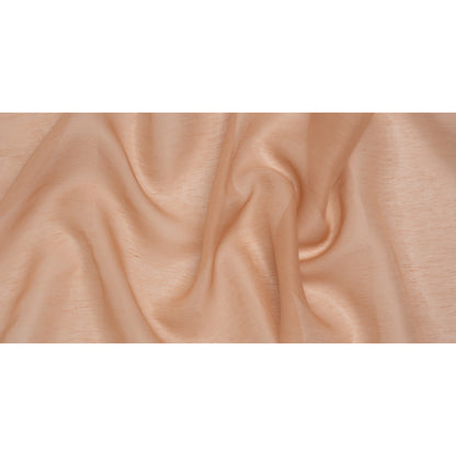 Silk and Linen Scrim - Dark Nude - Famous Australian Designer Deadstock