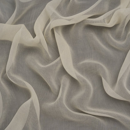 Crinkled Viscose Georgette - Cream - Famous Australian Designer Deadstock