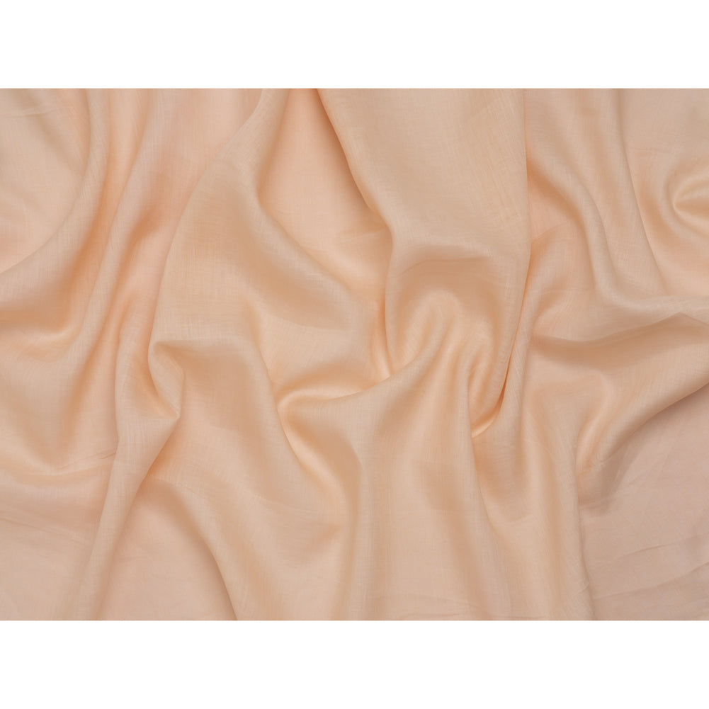 Plain Dyed Lightweight Linen Woven - Cream Pink - Famous Australian Designer Deadstock