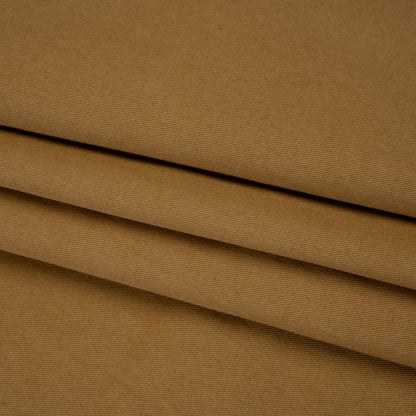 Slubbed Cotton Twill Made in Japan - Olive Brown - Famous Australian Designer Deadstock
