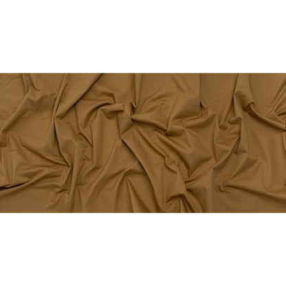 Slubbed Cotton Twill Made in Japan - Olive Brown - Famous Australian Designer Deadstock