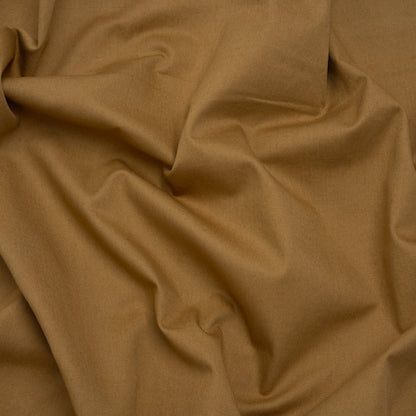 Slubbed Cotton Twill Made in Japan - Olive Brown - Famous Australian Designer Deadstock
