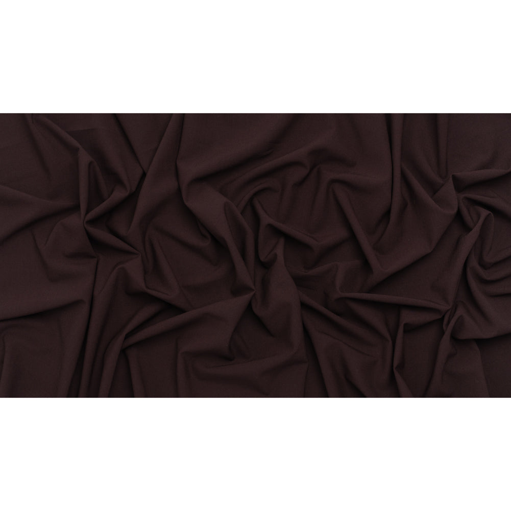 Stretch Polyester and Wool Blend Suiting - Chocolate Brown - Famous Australian Designer Deadstock