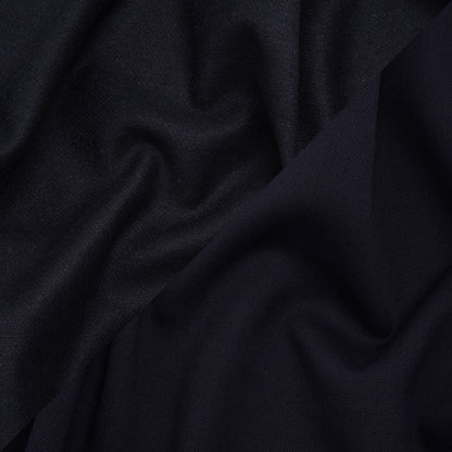 Stretch Blended Virgin Wool and Recycled Polyester Twill Coating - Navy Blue - Famous Australian Designer Deadstock