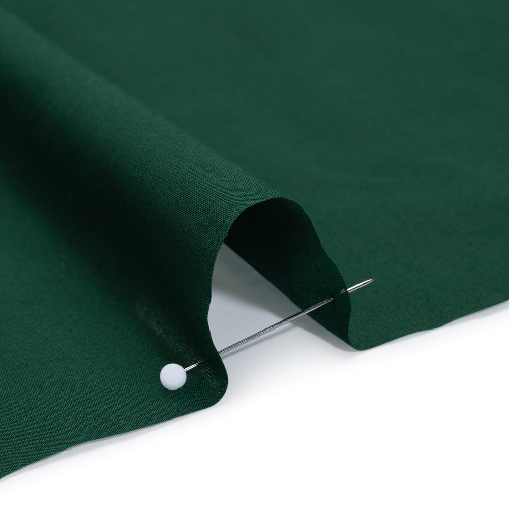 Cotton Voile Lining - Dark Green - Famous Australian Designer Deadstock