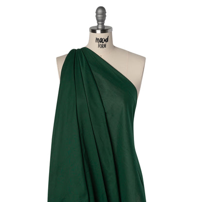 Cotton Voile Lining - Dark Green - Famous Australian Designer Deadstock