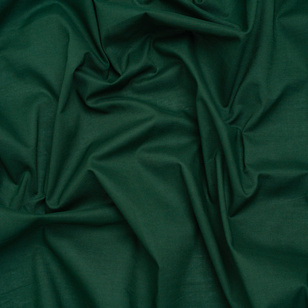 Cotton Voile Lining - Dark Green - Famous Australian Designer Deadstock