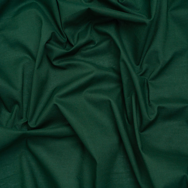 Cotton Voile Lining - Dark Green - Famous Australian Designer Deadstock