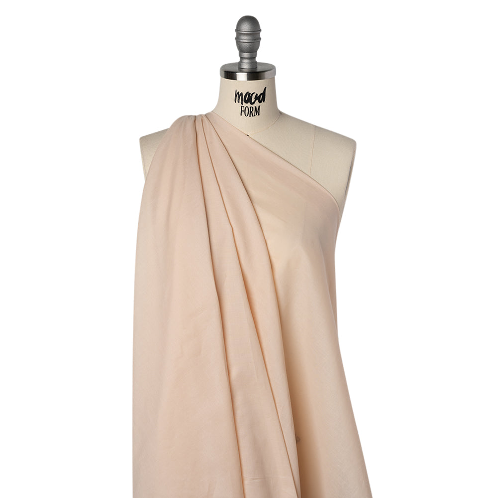 Cotton Voile Lining - Pale Peach - Famous Australian Designer Deadstock