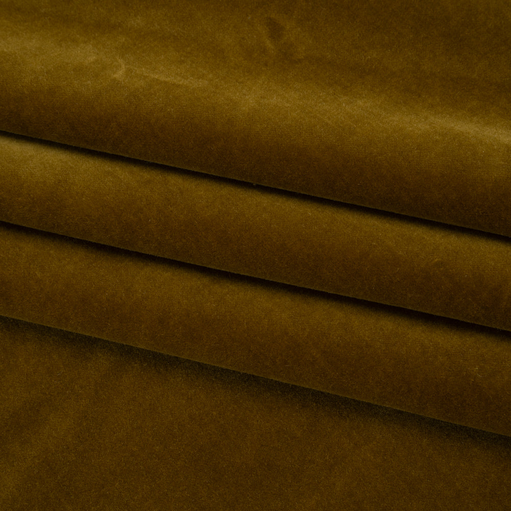 Stretch Cotton Velveteen - Cumin - Famous Australian Designer Deadstock
