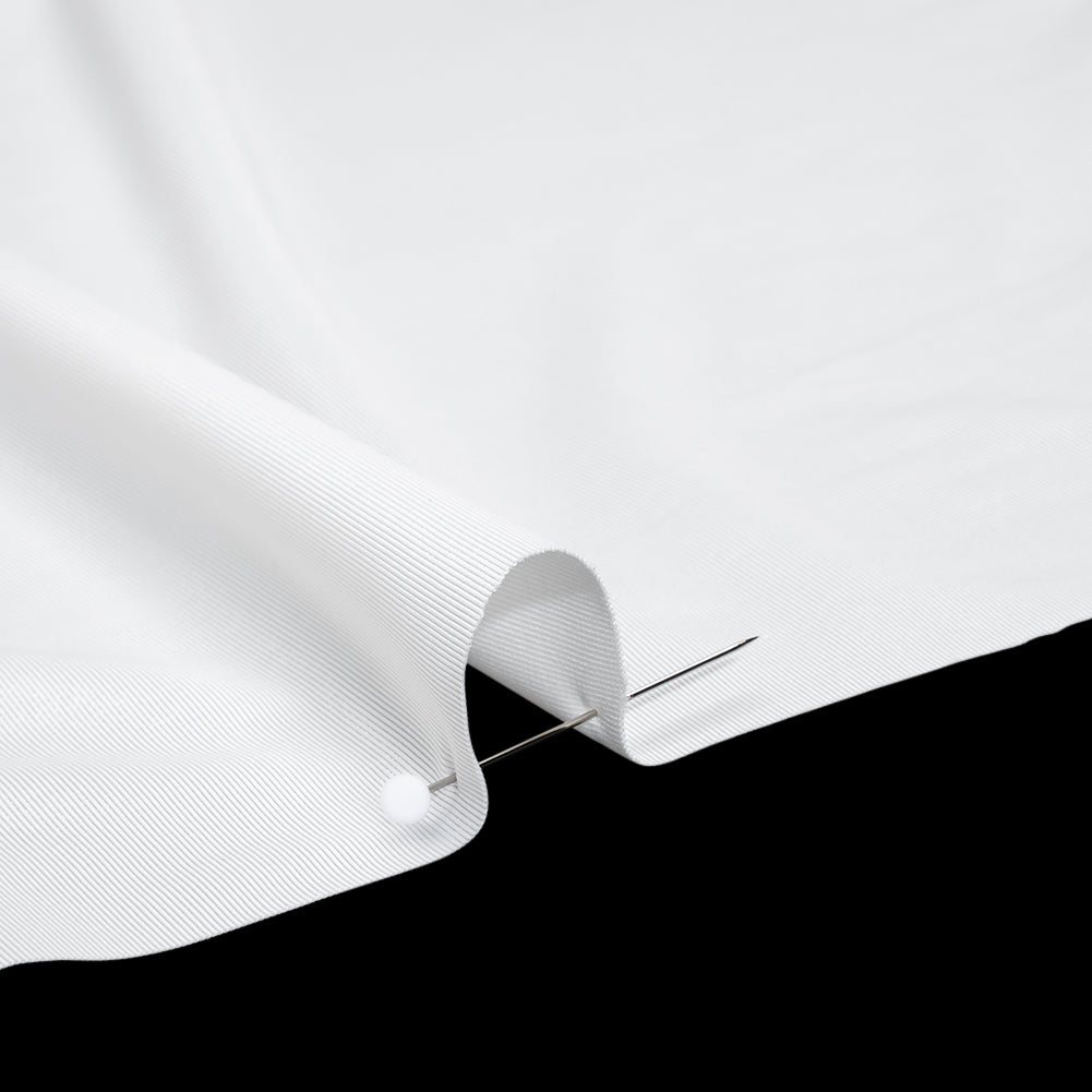 Stretch Polyester Jersey - Natural White - Famous Australian Designer Deadstock