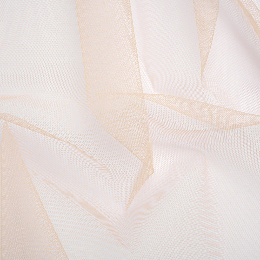 Stiff Polyester Tulle - Nude - Famous Australian Designer Deadstock