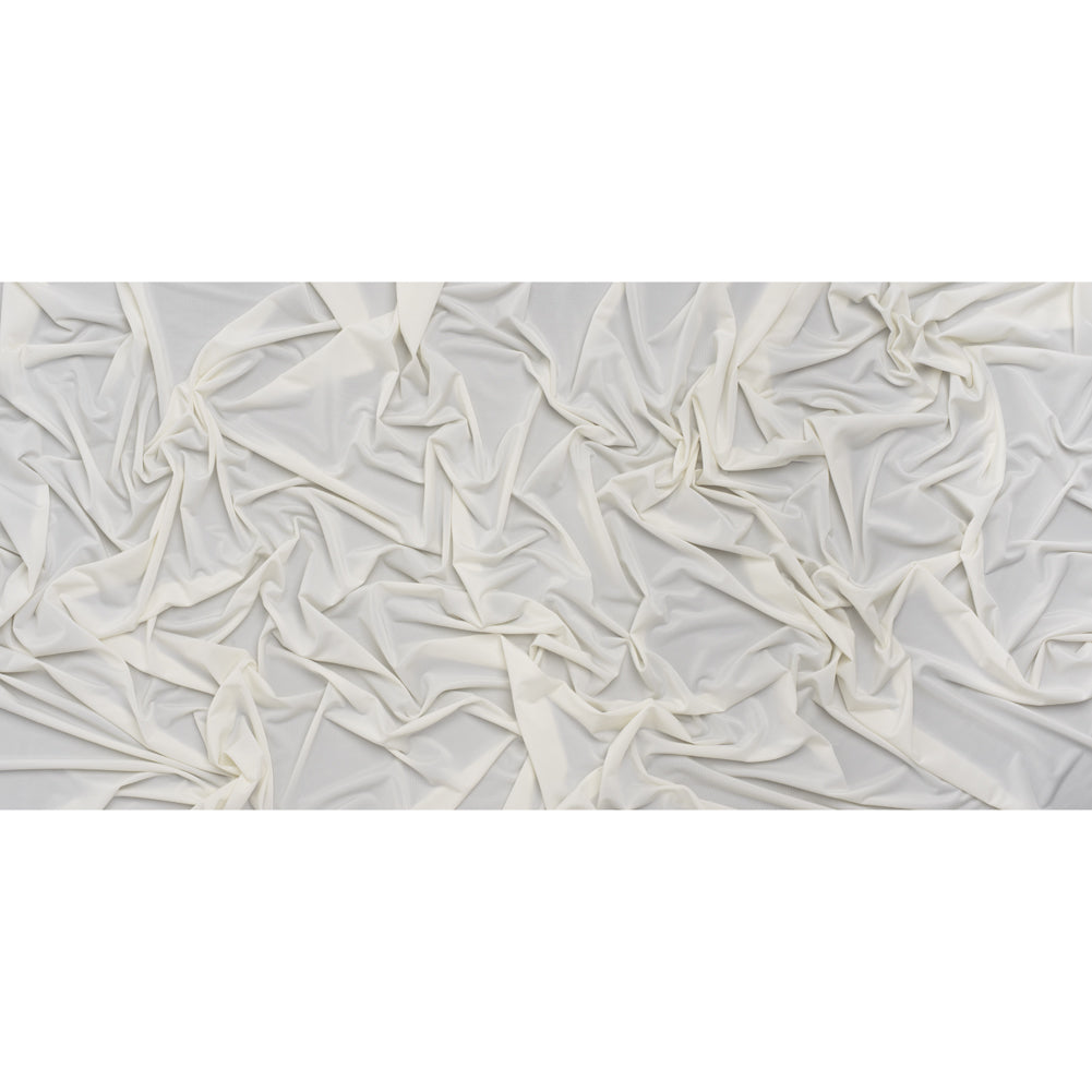Stretch Polyester Jersey - Ivory - Famous Australian Designer Deadstock