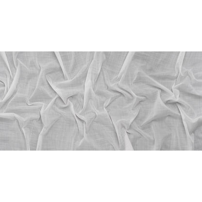 Textured Cotton Voile - White - Famous Australian Designer Deadstock