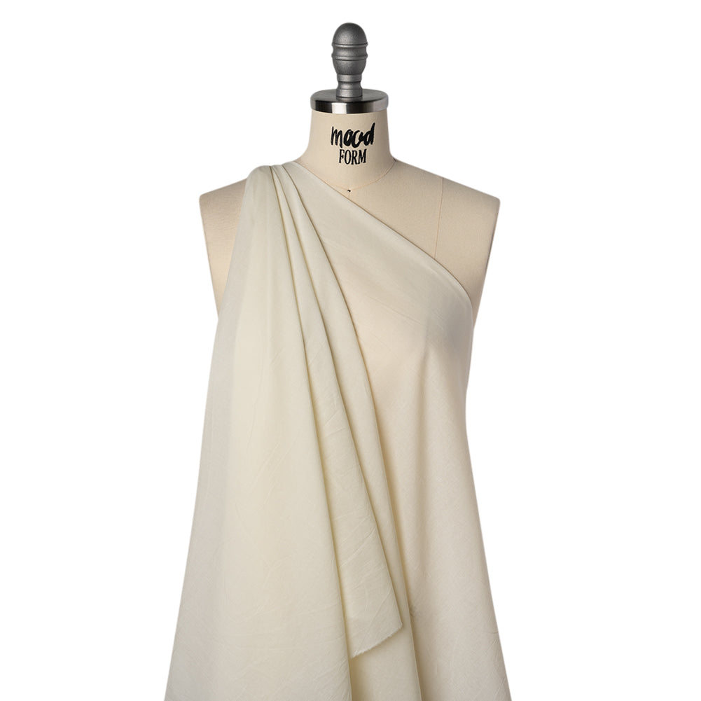 Cotton Voile Lining - Light Ivory - Famous Australian Designer Deadstock
