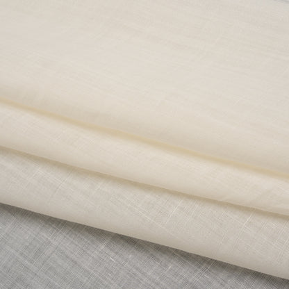 Lightweight Ramie Woven - Cream - Famous Australian Designer Deadstock