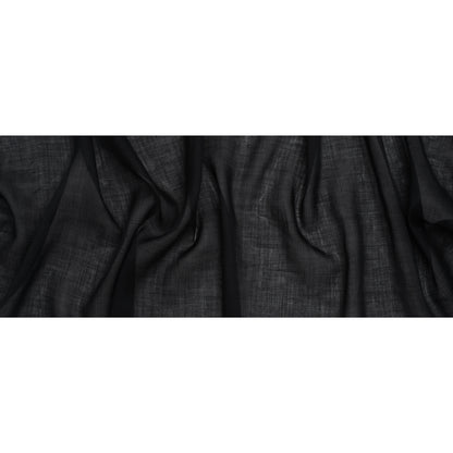 Lightweight Ramie Woven - Off Black - Famous Australian Designer Deadstock
