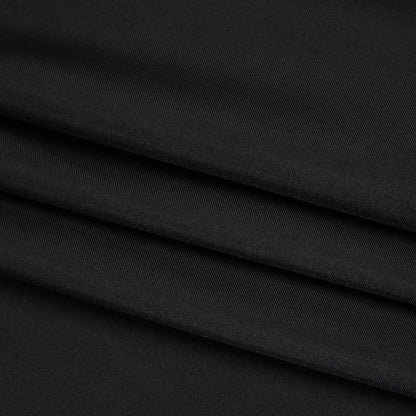 Silk Twill - Black - Famous Australian Designer Deadstock