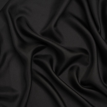 Silk Twill - Black - Famous Australian Designer Deadstock