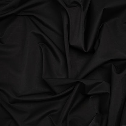 Stretch Polyester Jersey - Black - Famous Australian Designer Deadstock