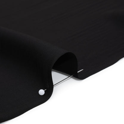 Viscose Crepe de Chine - Black - Famous Australian Designer Deadstock