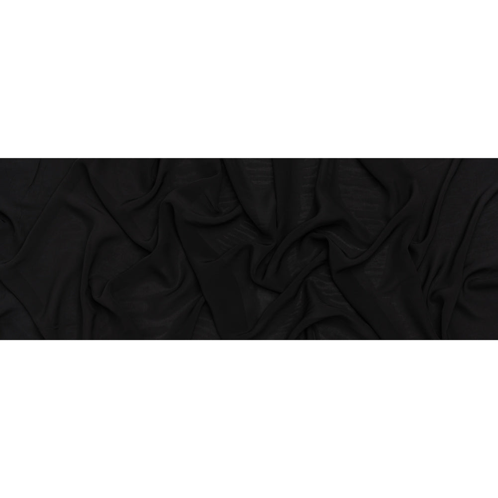 Viscose Crepe de Chine - Black - Famous Australian Designer Deadstock