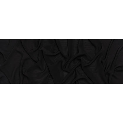 Viscose Crepe de Chine - Black - Famous Australian Designer Deadstock