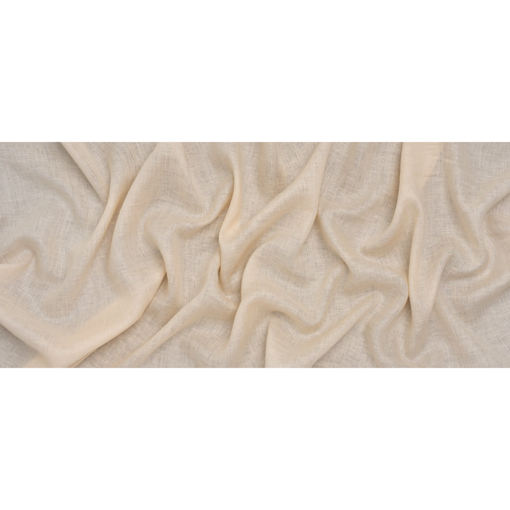 Lightweight Linen Woven - Pearled Ivory - Famous Australian Famous Australian Designer Deadstock