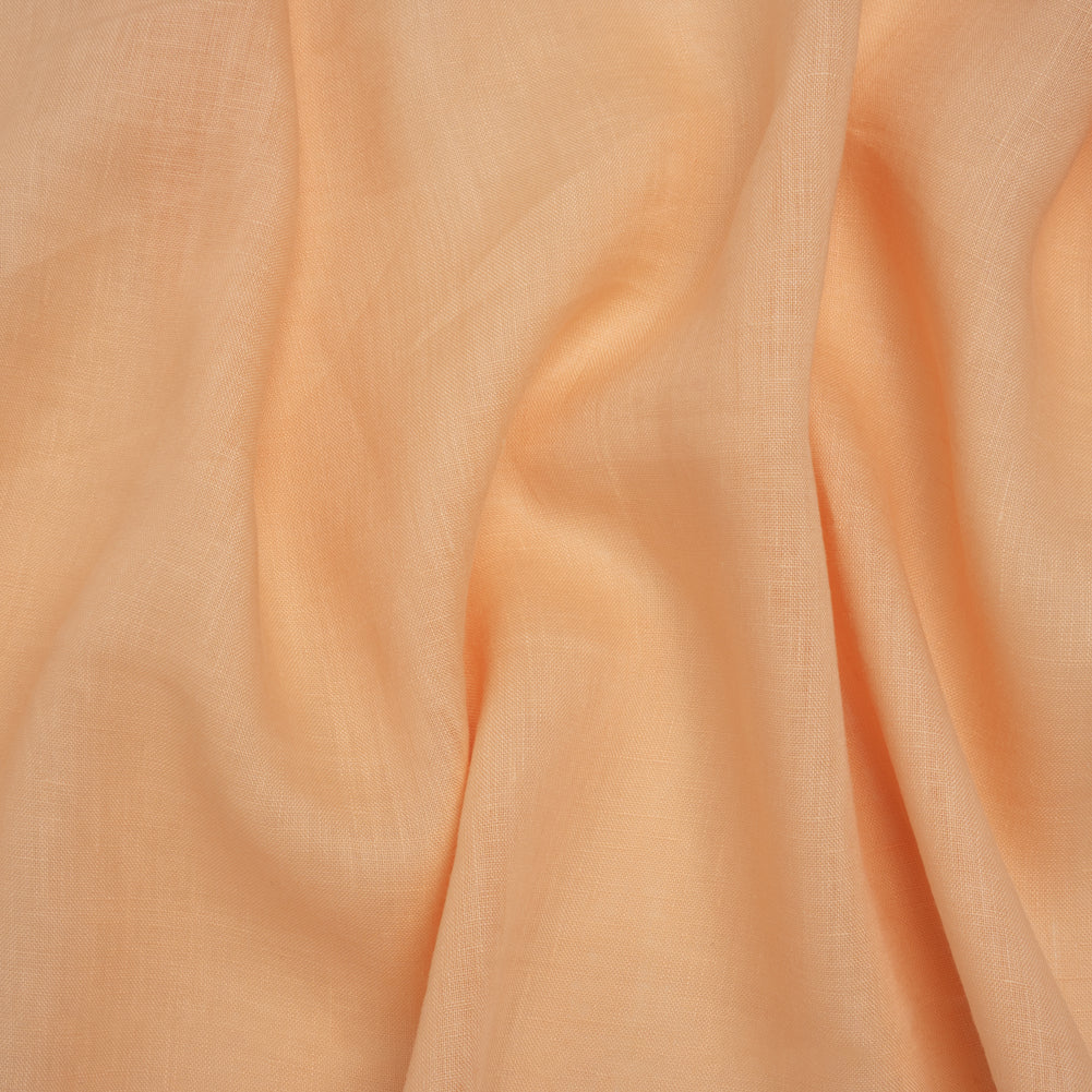 Lightweight Linen Woven - Peaches and Cream - Famous Australian Famous Australian Designer Deadstock