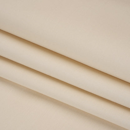 Stretch Cotton and Viscose Bottom-Weight Woven - Cream - Famous Australian Designer Deadstock