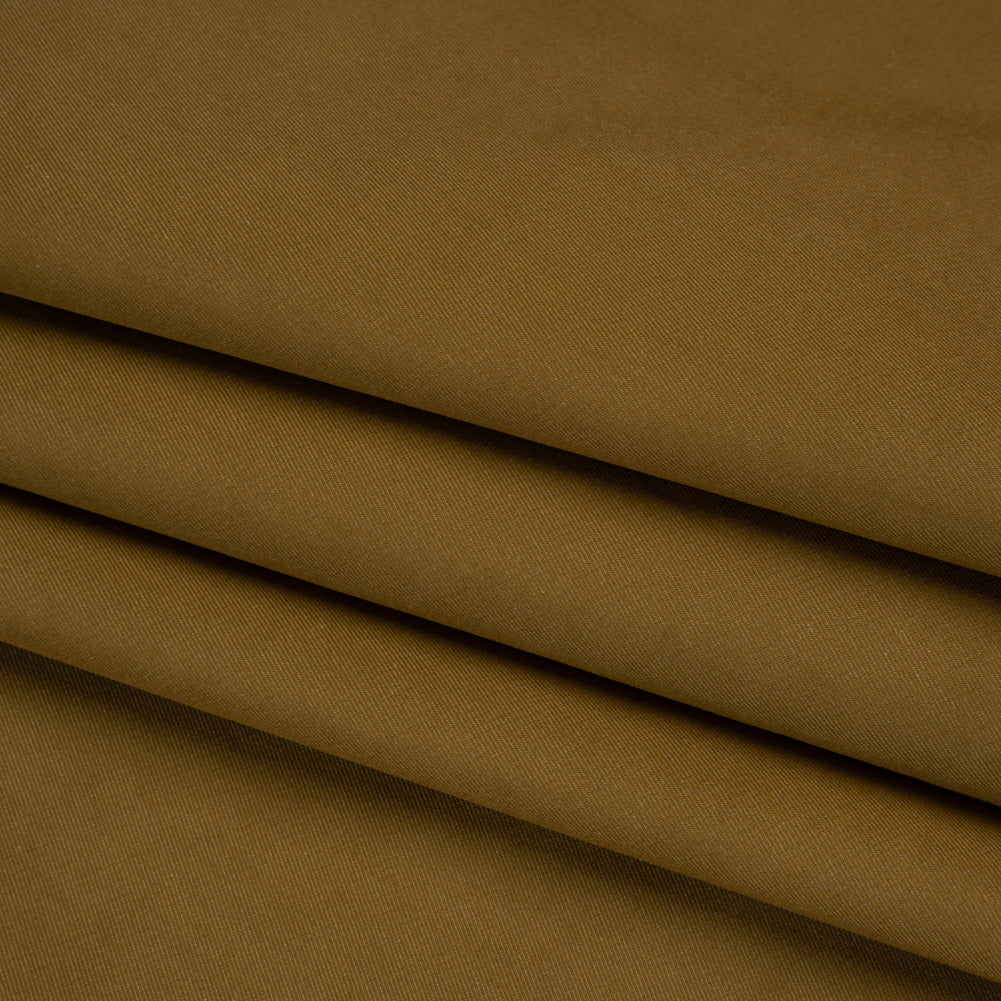 Cotton and Viscose Twill - Olive - Famous Australian Designer Deadstock