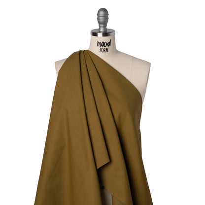 Cotton and Viscose Twill - Olive - Famous Australian Designer Deadstock