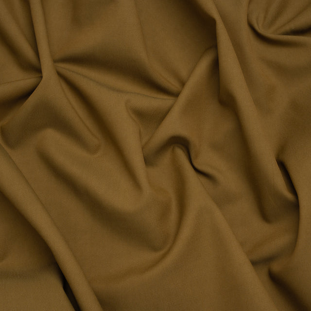 Cotton and Viscose Twill - Olive - Famous Australian Designer Deadstock
