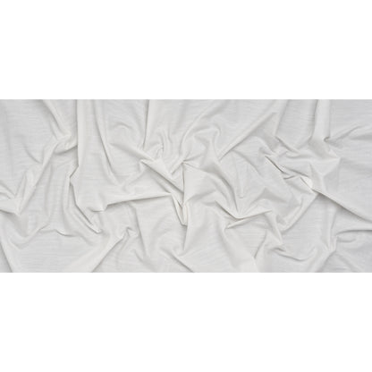 Textured Cotton Woven - White - Famous Australian Famous Australian Designer Deadstock