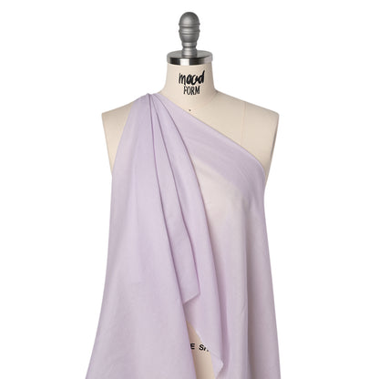 Cotton Voile Lining - Light Lilac - Famous Australian Designer Deadstock