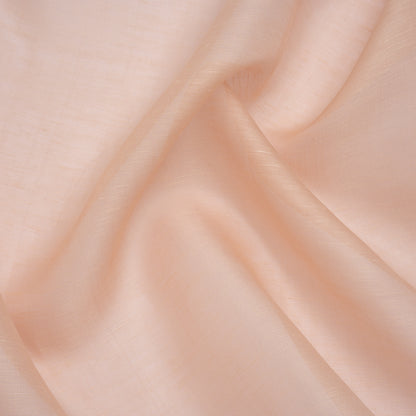 Soft Linen and Silk Organza - Blush Pink - Famous Australian Designer Deadstock