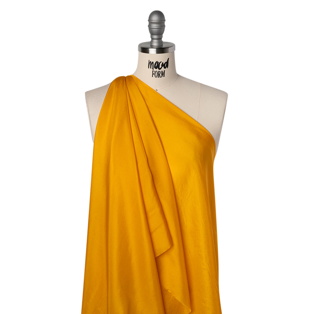 China Silk/Habotai - Sunflower Yellow- Famous Australian Designer Deadstock