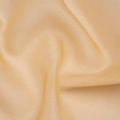 Linen and Silk Organza - Sandy Beige - Famous Australian Designer Deadstock