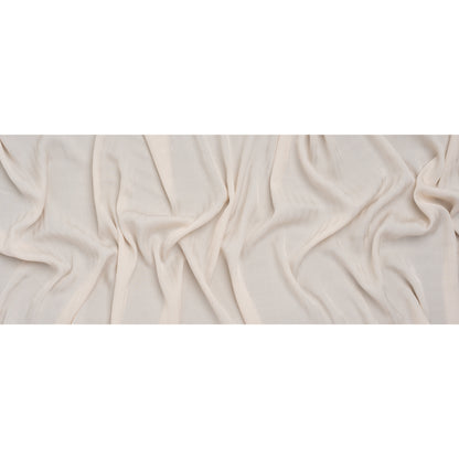 Fluid Rayon Twill - Cream Herringbone Stripes - Famous Australian Designer Deadstock
