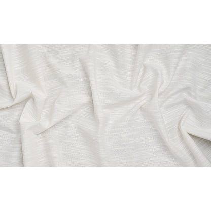 Cotton and Linen Heavy Slubbed Woven - Off White - Famous Australian Designer Deadstock