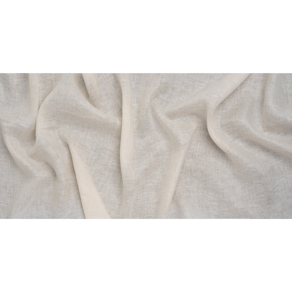 Soft Lightweight Linen Woven - Cream - Famous Australian Designer Deadstock