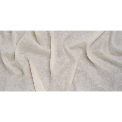 Soft Lightweight Linen Woven - Cream - Famous Australian Designer Deadstock