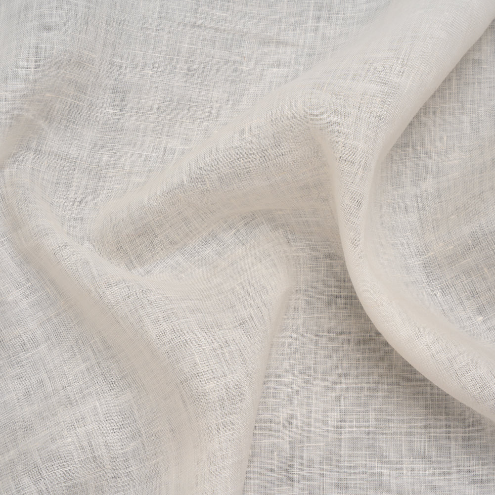 Soft Lightweight Linen Woven - Cream - Famous Australian Designer Deadstock