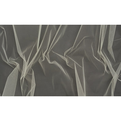 Stiff Polyester Tulle - Cream - Famous Australian Designer Deadstock