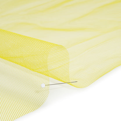 Stiff Polyester Tulle - Lemon Yellow - Famous Australian Designer Deadstock