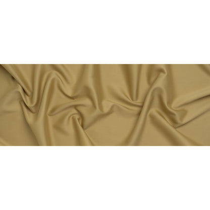 Wool and Viscose Sateen - Golden Olive - Famous Australian Designer Deadstock