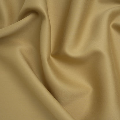 Wool and Viscose Sateen - Golden Olive - Famous Australian Designer Deadstock