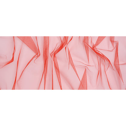Stiff Polyester Tulle - Red - Famous Australian Designer Deadstock